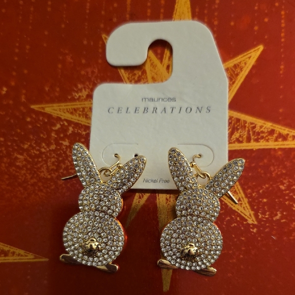 Maurices Jewelry - Maurices Celebrations Gold and Silver Bunny Earrings